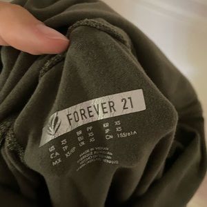 Forever 21 Army green leggings